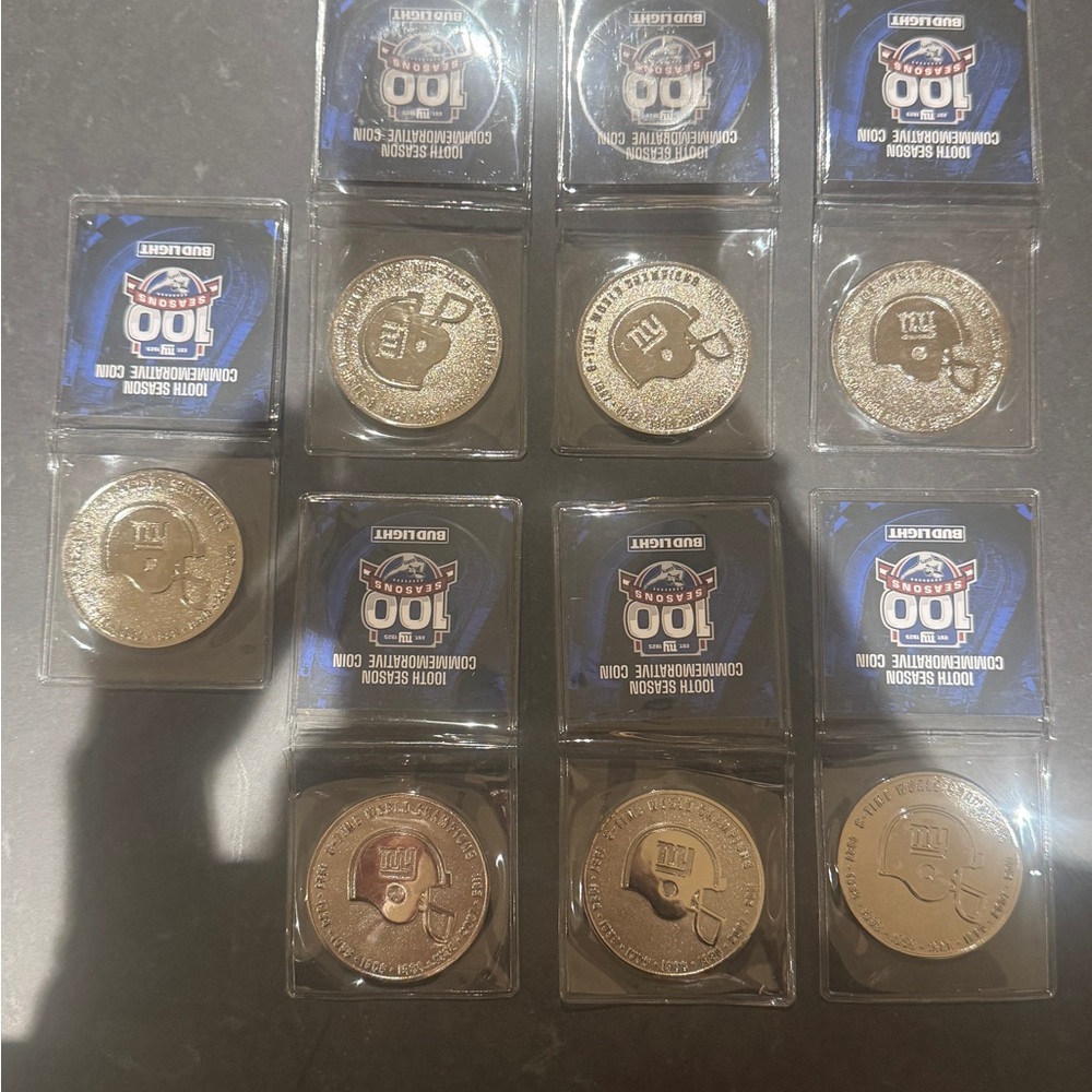 NFL 100th Season Commemorative Coins (Qty: 7)